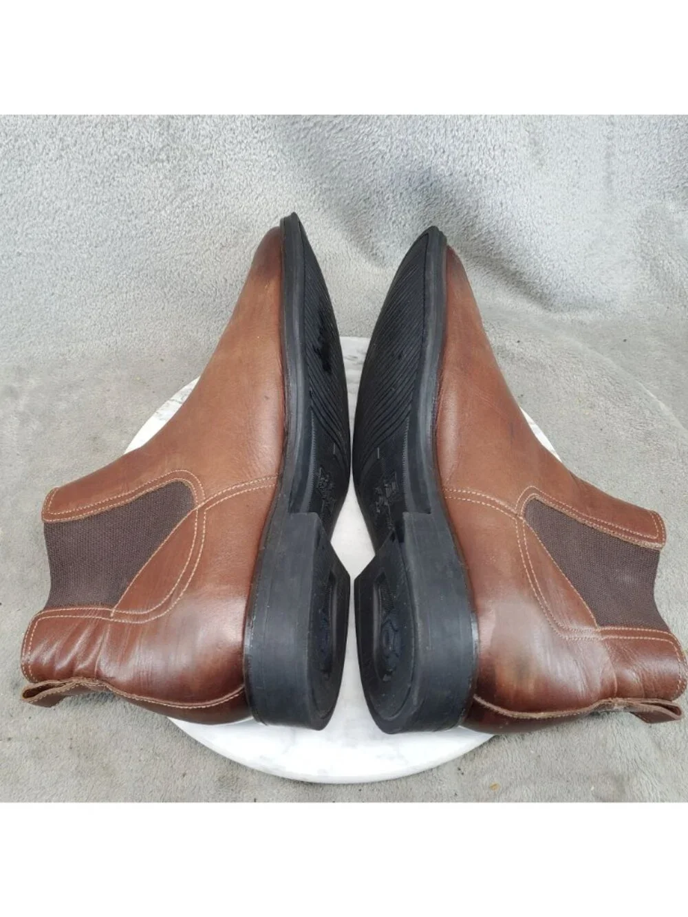 Flag LTD Shoes Mens Size 10.5 Brown Leather Chelsea Boots *Read*